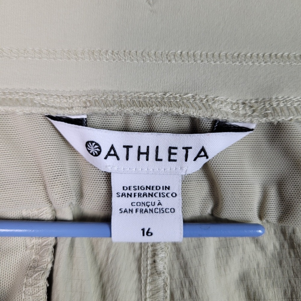 Athleta Trekkie North Jogger Tan Hiking Pants Womens 16 - Picture 6 of 11
